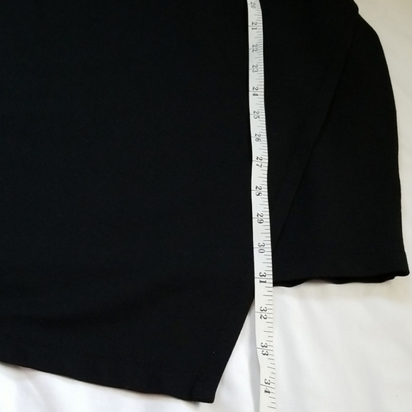 Torrid Black Off Shoulder / Cold Shoulder Assymetrical Hem Bodycon Dress - Picture 11 of 14